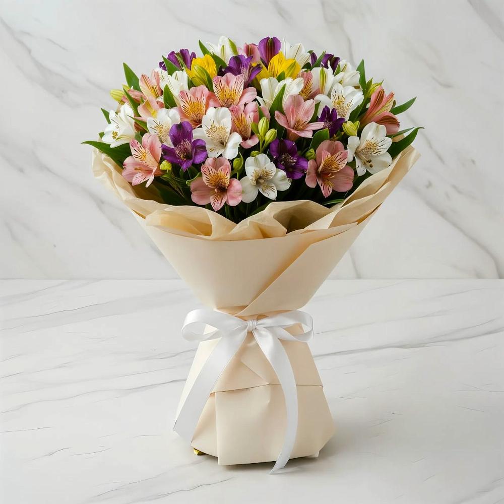 Букет цветов из: Альстромерии в Клявлино