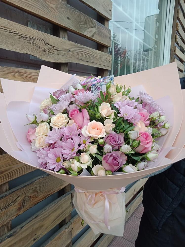 Букет цветов из: Розы и Хризантемы в Клявлино