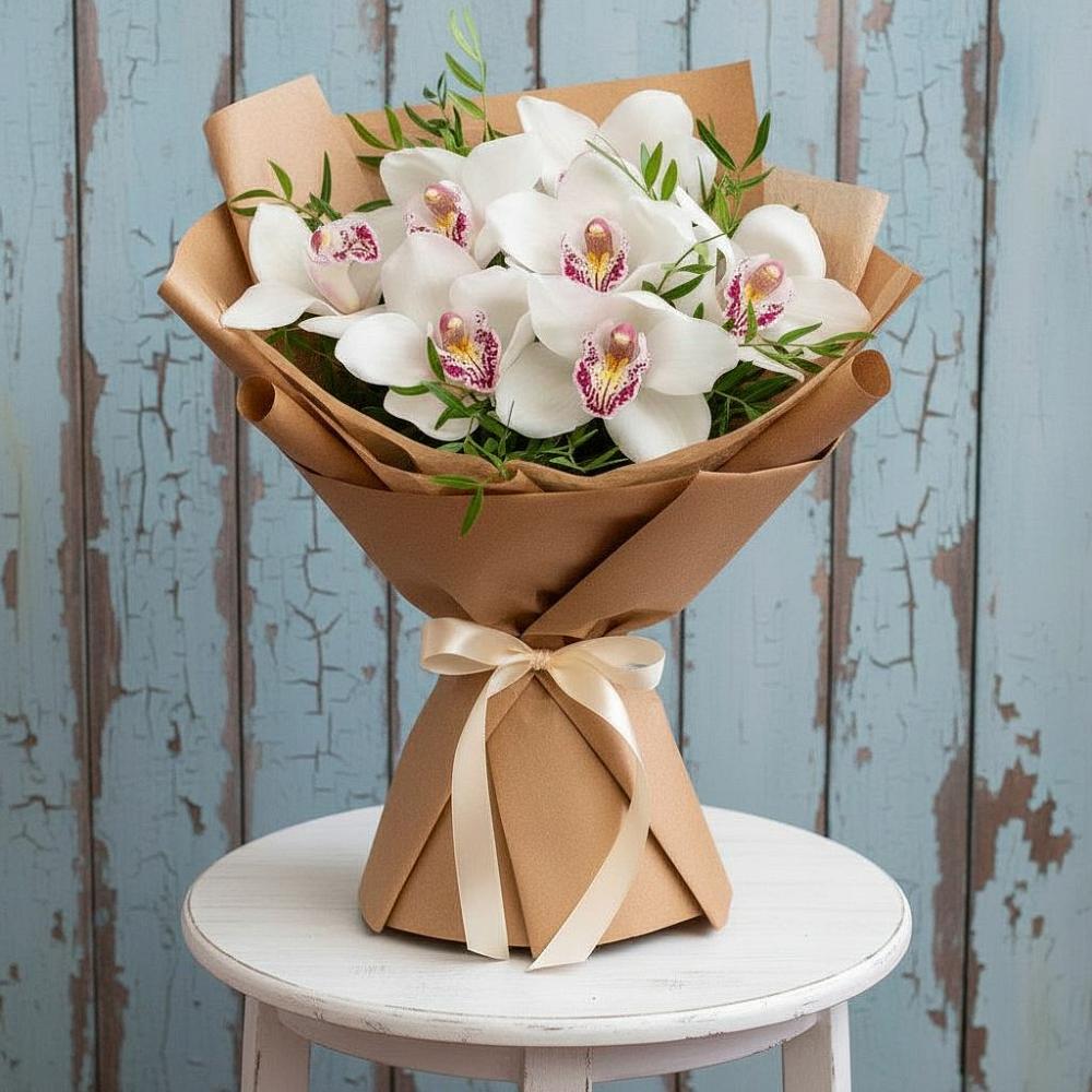 Букет цветов из: Орхидеи и Розы в Клявлино