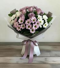 Букет цветов из:  Хризантемы и Розы в Клявлино