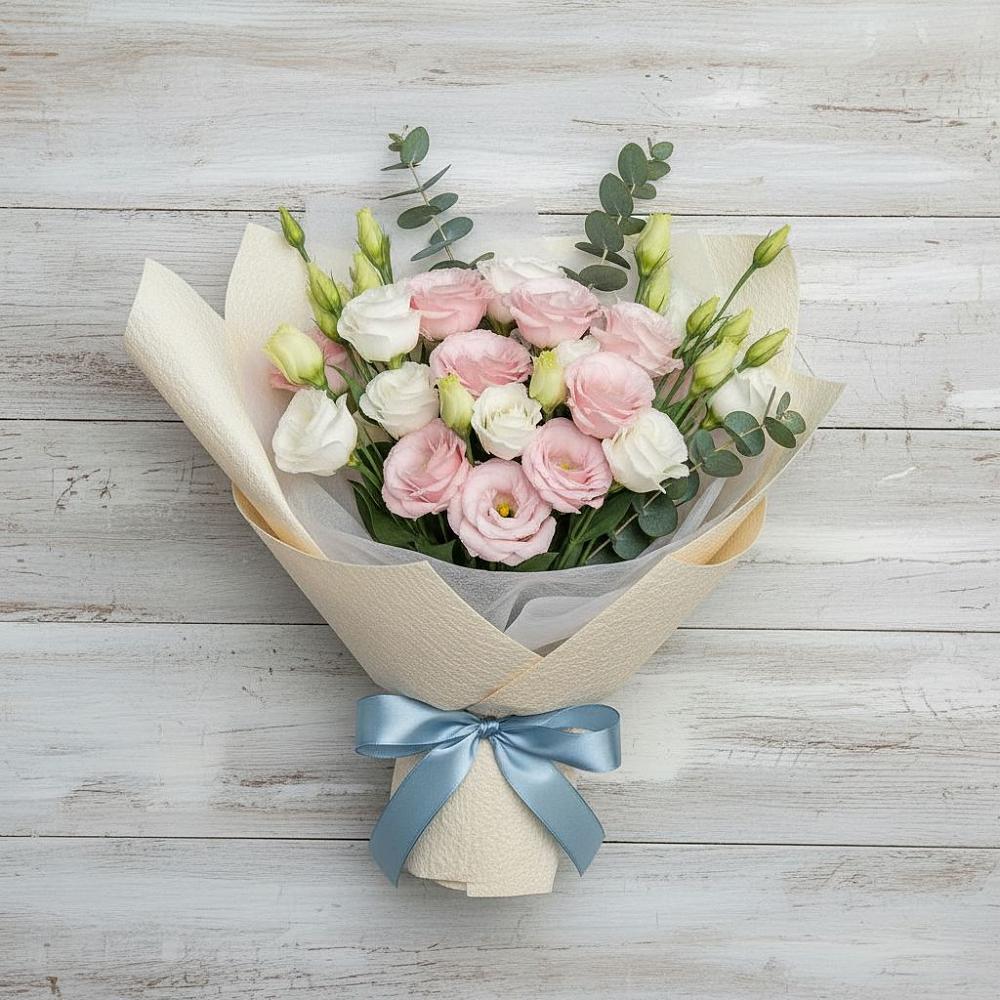 Букет цветов из: Лизиантусы в Клявлино